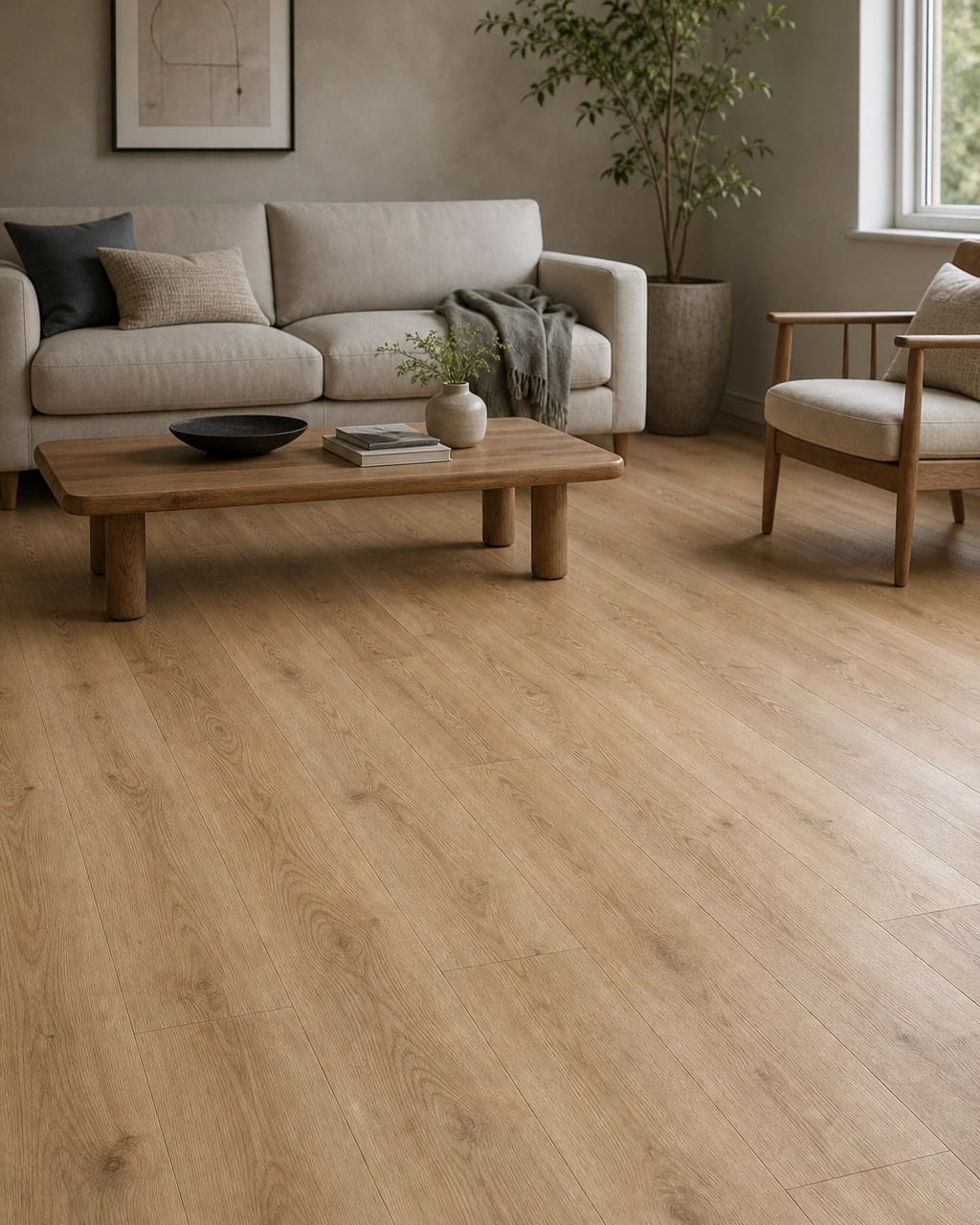 Casita Laminate AC4 12mm flooring in a calm residential interior